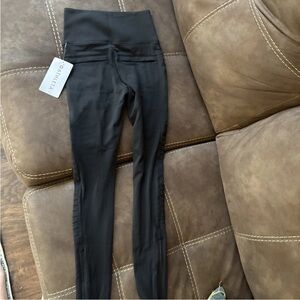 Athleta Black Moto Leggings NWT XXS